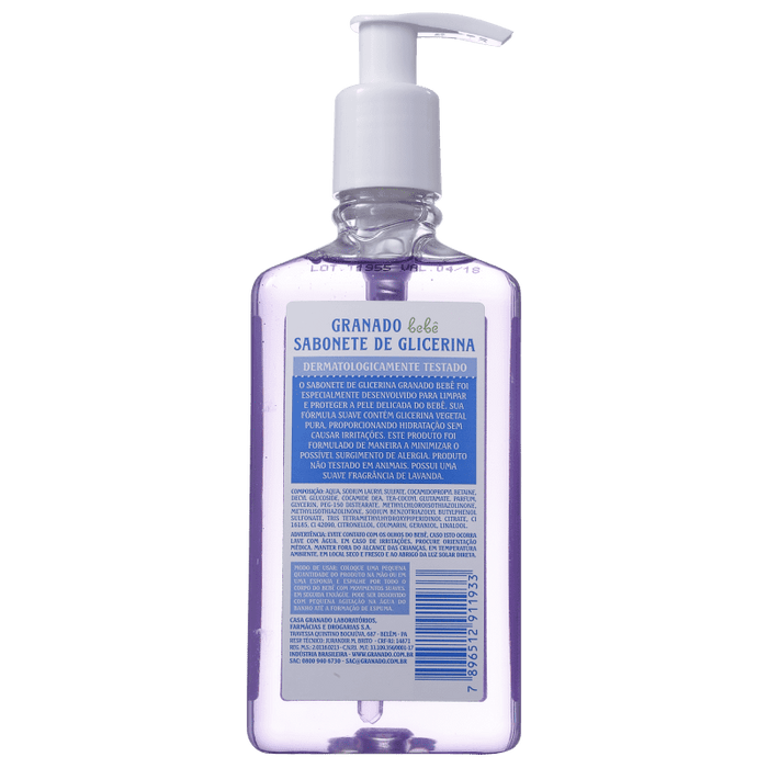Granado Glycerin Lavender Baby - Liquid Soap 250ml