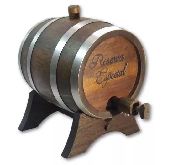 Brazilian Noble Oak Special Barrel for Drinks Pinga Cachaca 2 liters - Top Barrels