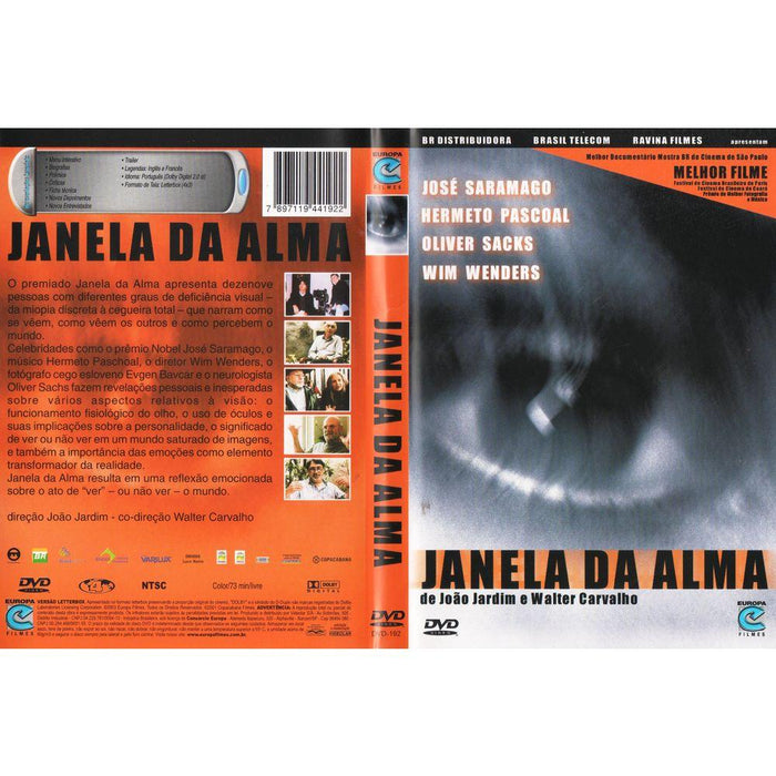 DVD Janela Da Alma José Saramago