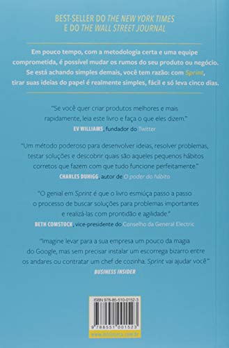 Sprint. O Método Usado no Google Para Testar e Aplicar Novas Ideias em Apenas Cinco Dias - Jake Knapp