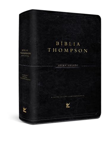 Biblia Thompson AEC - Letra Grande - Em Portugues do Brasil - Luxo Preta - Concordancia - Mapas - Estudos Biblicos - Imitation Leather