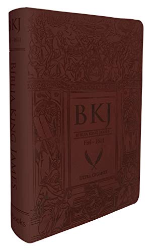 Bíblia King James Fiel - Ultragigante Marrom - Imitation Leather