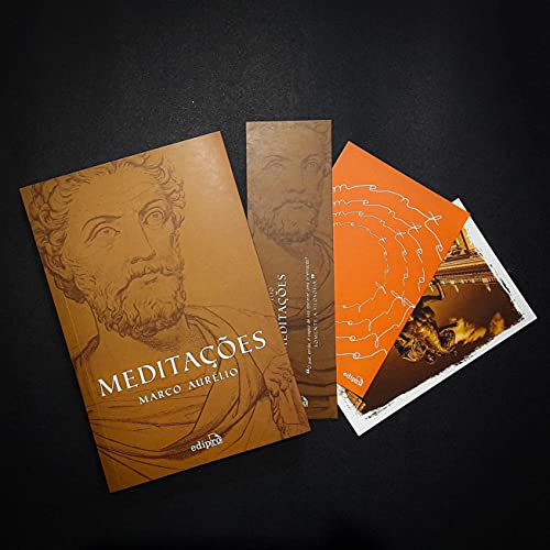 Meditações: Edição com postais + marcador - Marco Aurélio - Português
