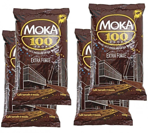 Roasted Ground Coffee Premium Extra Strong 500g MOKA (Pack of 4)