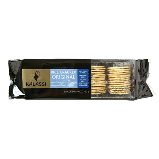 Biscoito KALASSI Salgado Rice Cracker Original 100g