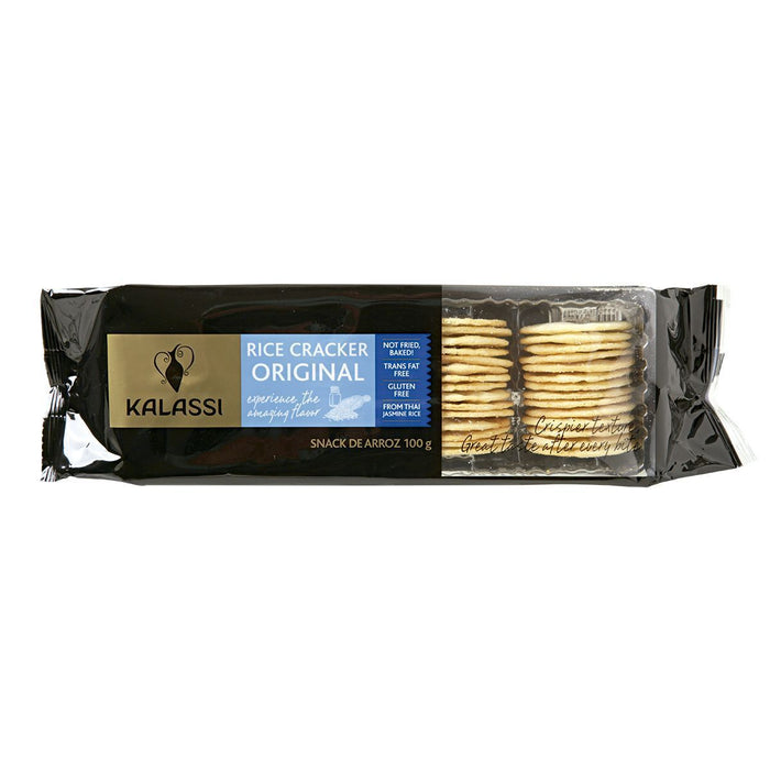 Biscoito KALASSI Salgado Rice Cracker Original 100g