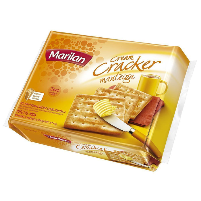 Biscoito MARILAN Cream Cracker Manteiga Pacote 400g
