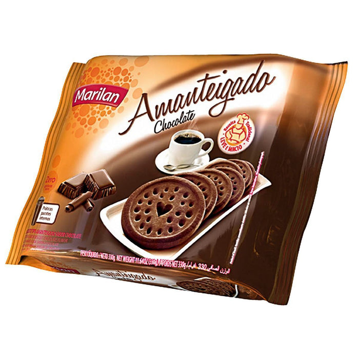 Biscoito MARILAN Amanteigado Chocolate Pacote 330g