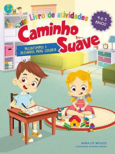 Livro de atividades Caminho Suave 4-5 anos: Passatempos e desenhos para colorir (Português) Capa comum