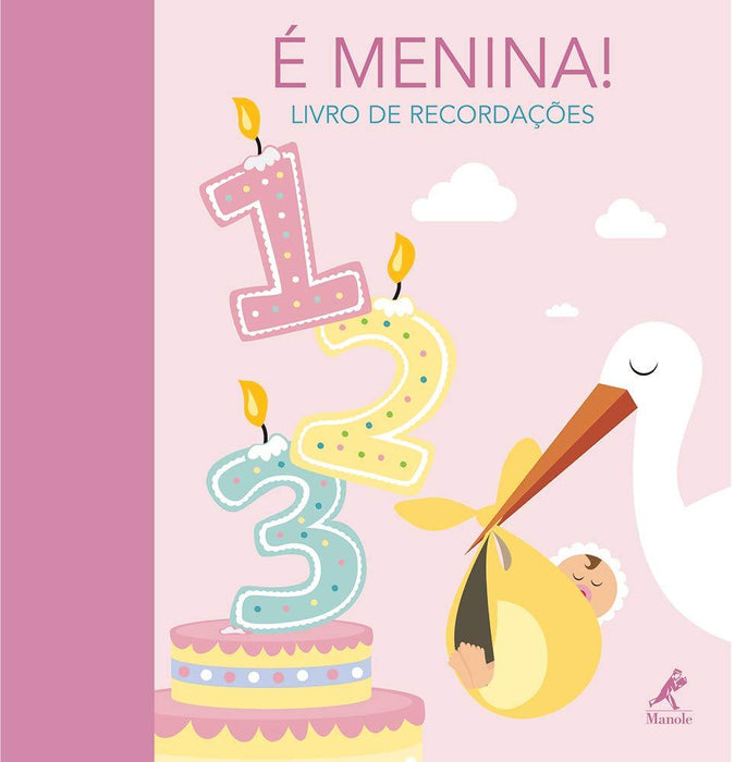 É menina!: Livro de recordações (Português) Capa dura