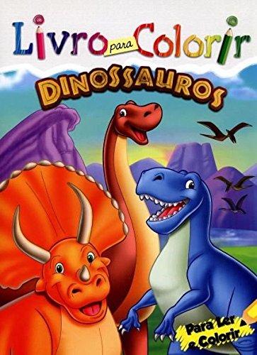 Livro Para Colorir. Dinossauros (Português) Capa comum