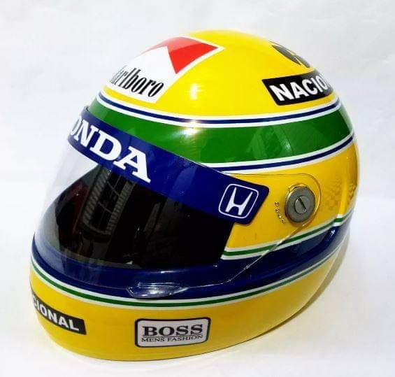 Ayrton senna helmet year 1991 F1 full size Never used Ayrton Senna Da Silva