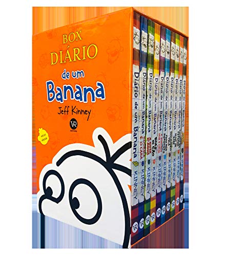 Box Diário de um banana - 10 volumes - Jeff Kinney - Português