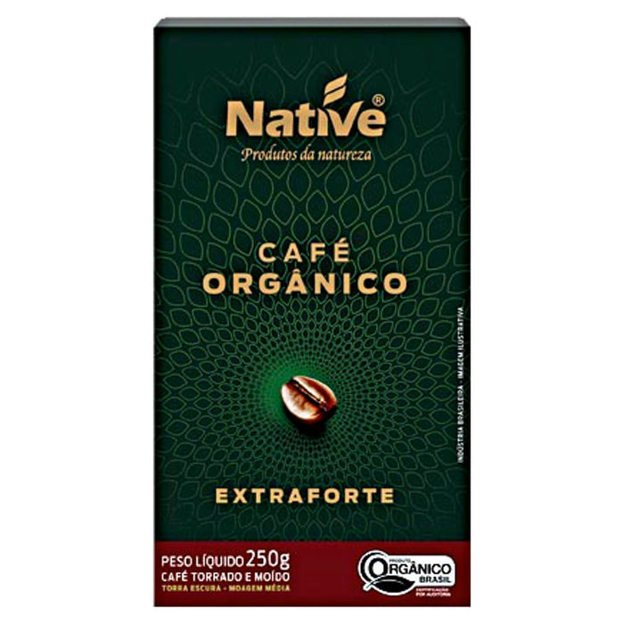 Café Orgânico Torrado e Moído Extra Forte NATIVE Caixa 250g