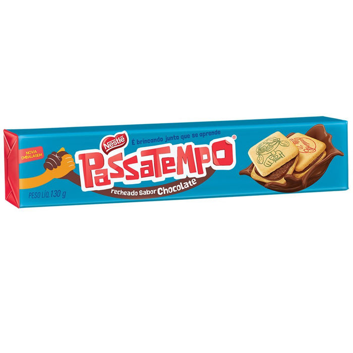 Biscoito NESTLÉ Passatempo Recheado de Chocolate Pacote 130g