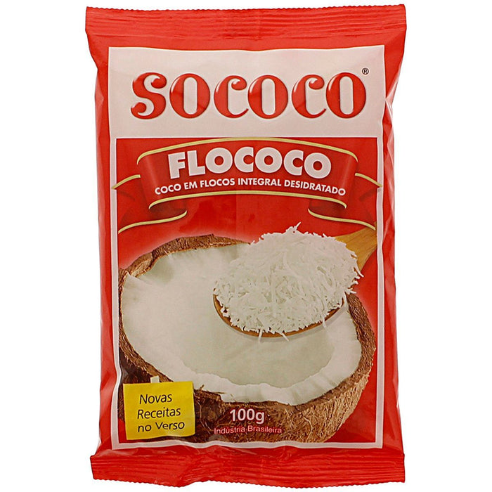 Flocos de Coco Flococo SOCOCO Pacote 100g