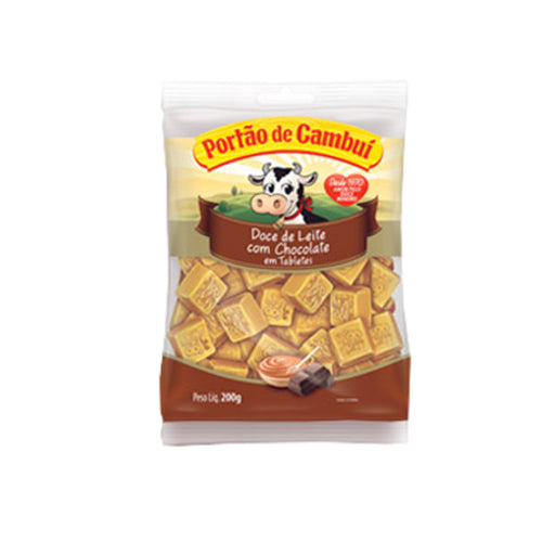 Doce de Leite com Chocolate PORTÃO DO CAMBUÍ Pacote 200g