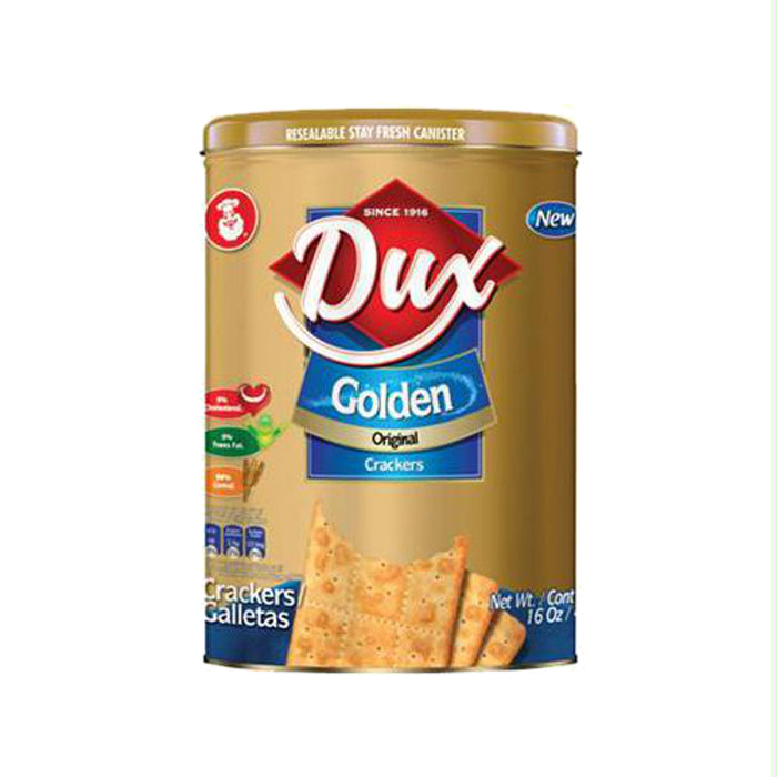 Biscoito DUX Salgado Crackers Golden Lata 400g