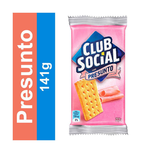 Biscoito CLUB SOCIAL Presunto Pacote 141g