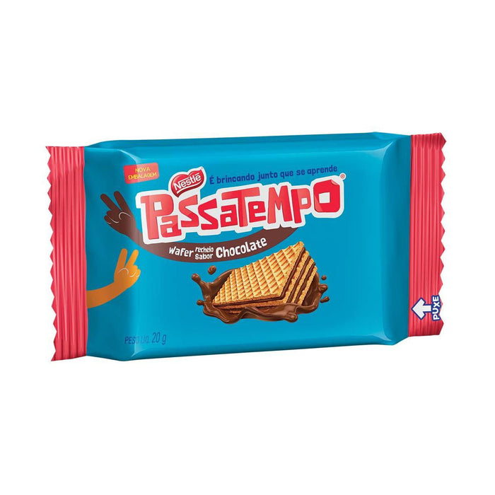 Lanchinho NESTLÉ Wafer Passatempo de Chocolate Pacote 20g