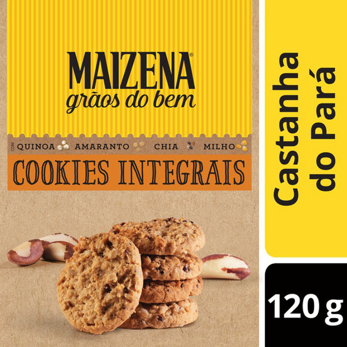 Cookie Integral MAIZENA Castanha do Pará 120g