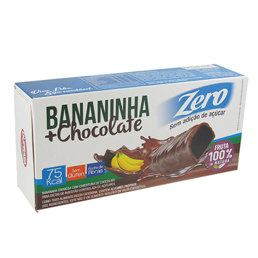 Bananita DUPRATA Cremosa com Cobertura de Chocolate Zero 75g