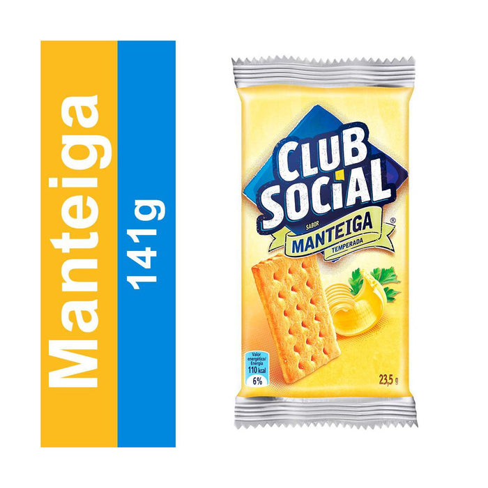 Biscoito CLUB SOCIAL Manteiga Pacote 141g