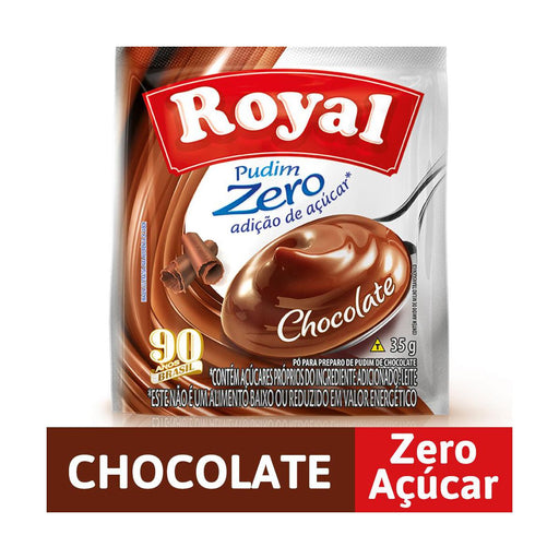 Pudim Zero Açúcar Sabor Chocolate ROYAL 35g
