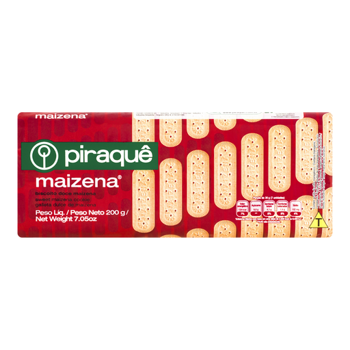 Biscoito PIRAQUÊ Maizena Pacote 200g