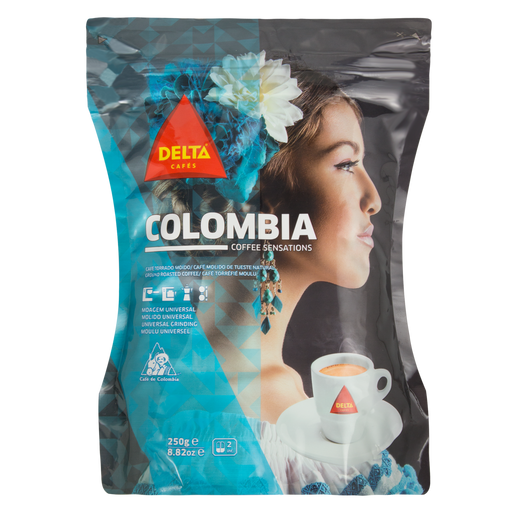Café Torrado e Moído Origem Colombia DELTA Sachê 250g