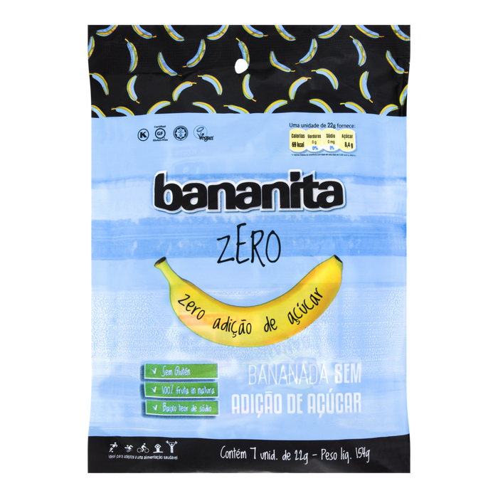 Bananita DUPRATA Zero Açúcar Blister 154g