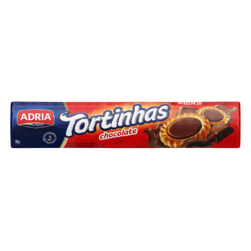 Biscoito ADRIA Tortinha Recheado de Chocolate Pacote 160g