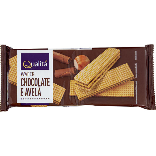 Biscoito QUALITÁ Wafer de Chocolate e Avelã 115g