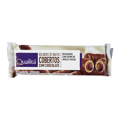 Rolinho Wafer com Cobertura de Chocolate QUALITÁ 40g