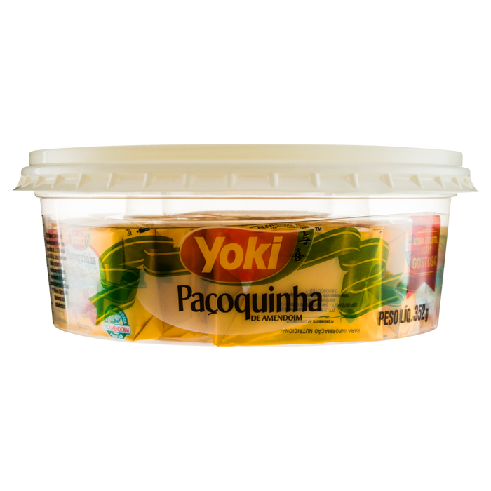Paçoquinha de Amendoim Tradicional Brasileira YOKI Pote 352g