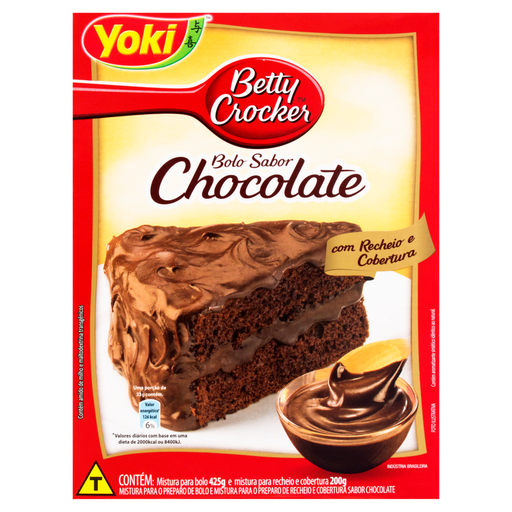 Mistura para Bolo Sabor Chocolate Betty Crocker YOKI 655g