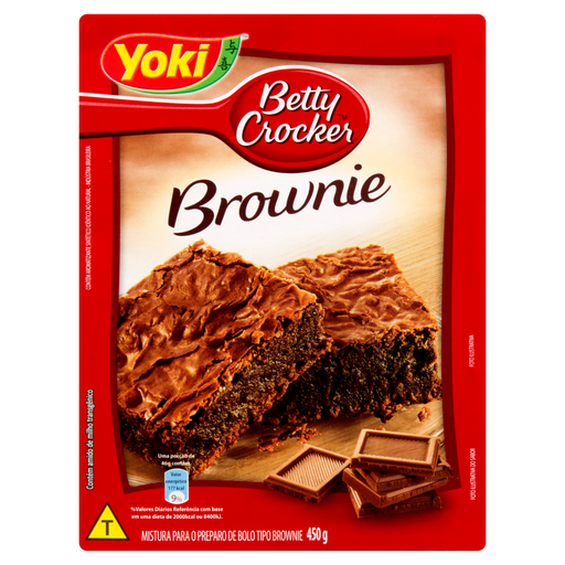 Mistura para Bolo Brownie Betty Crocker YOKI Caixa 450g