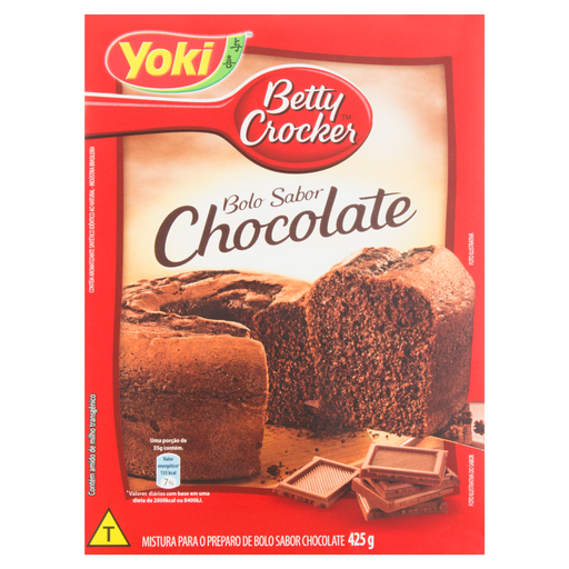 Mistura para Bolo Sabor Chocolate Betty Crocker YOKI 425g