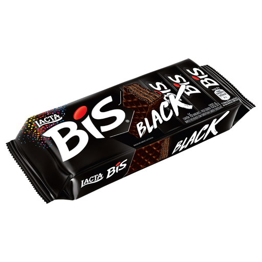 Chocolate Bis LACTA Black 100,8g com 16 unidades