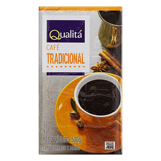 Café à Vacuo Torrado e Moído QUALITÁ Pacote 500g