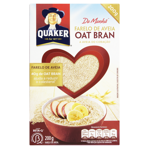 Farelo de Aveia Oat Bran QUAKER Caixa 200g