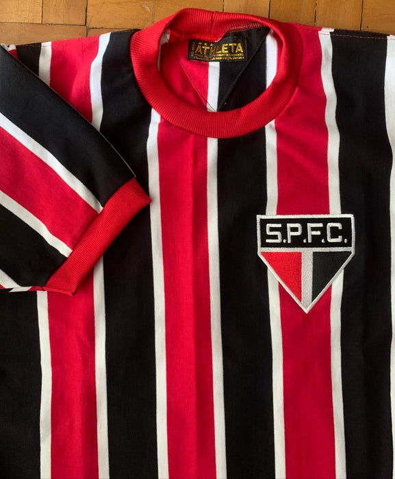 Soccer Jersey Sao Paulo Striped 1970 - Original Retro Athleta