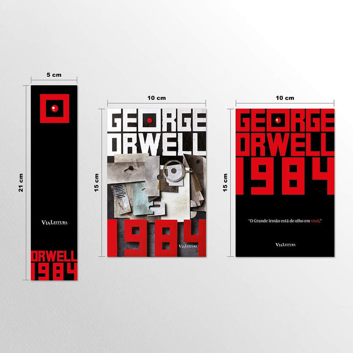 1984: Edição com Postais + Marcador (Português) Capa comum