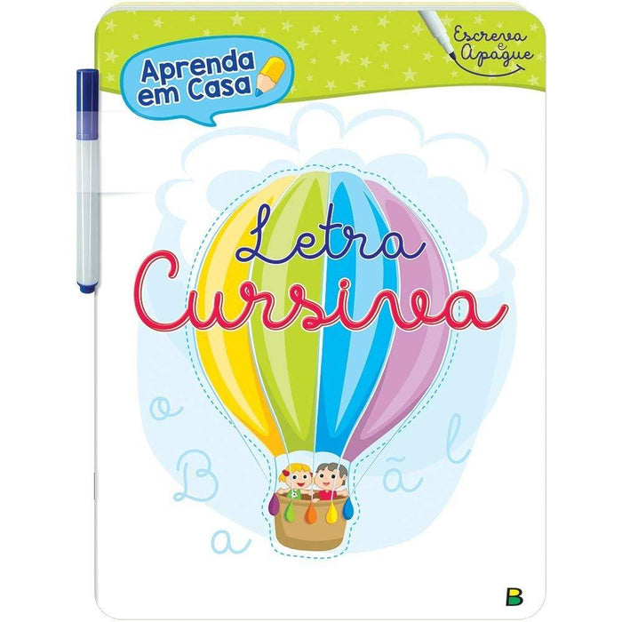 Aprenda em Casa - Escreva e Apague: Letra Cursiva (Português) Canoa, Grampeado ou Costurado