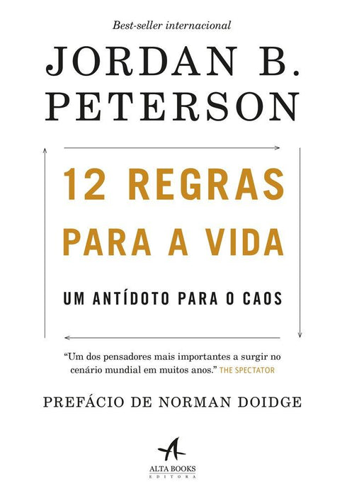 12 Regras Para a Vida: Um Antídoto Para o Caos (Português) Capa comum