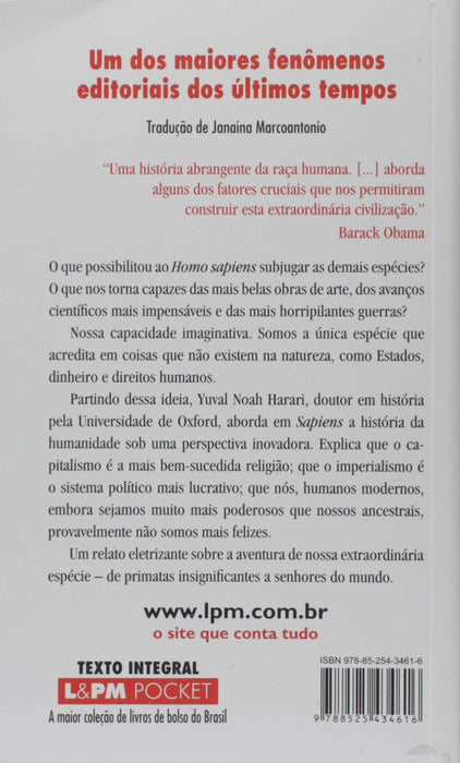 Sapiens: Uma breve história da humanidade: 1288 (Português) Livro de bolso