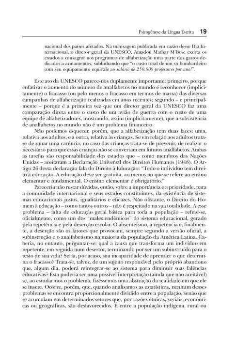 Psicogênese da Língua Escrita (Português) Capa comum
