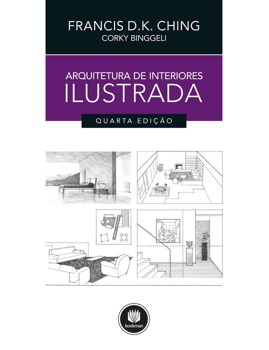 Arquitetura de Interiores Ilustrada (Português) Capa comum