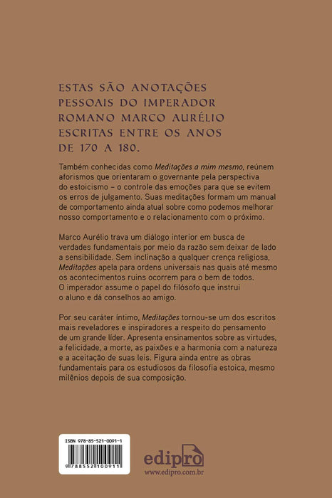 Meditações (Português) Capa comum