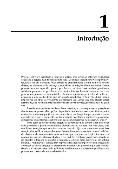 Padrões de Projetos: Soluções Reutilizáveis de Software Orientados a Objetos (Português) Capa comum